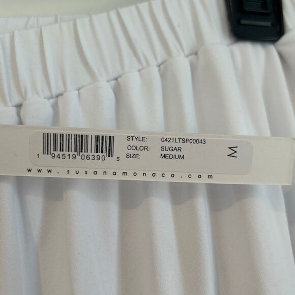 NWT Susana Monaco White Joggers, Women's Size Medium - Picture 4 of 7
